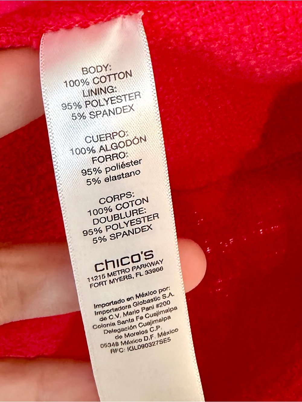Chico's Red Tweed Textured Open Jacket - Size: XL(3) - Picture 3 of 7